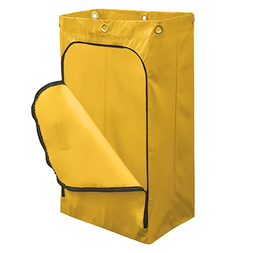 bolsa de vinil 90 lt amarillo para carro de limpieza-1
