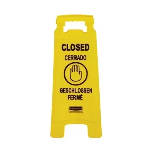 Señal Piso Cerrado 63 cm Amarillo