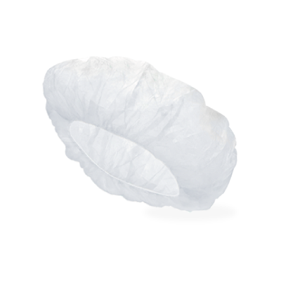 Cofia Para Protección de Cabello Blanca 21"